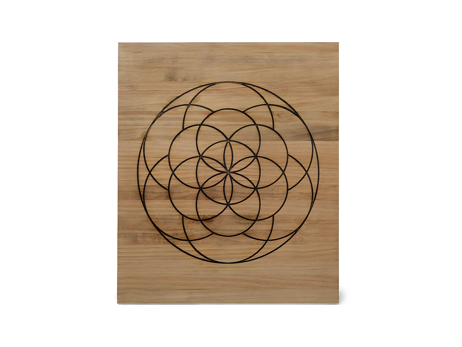 Tête de lit en bois massif de pin. Modèle Symétrie 150X60x1,8cm.