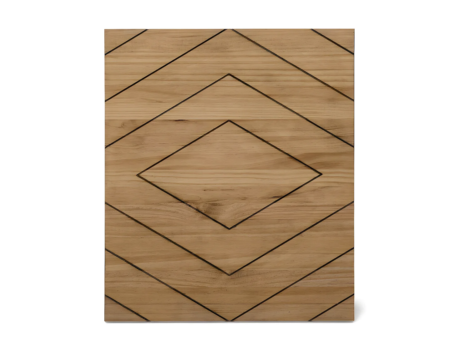 Tête de lit en bois massif de pin. Modèle Losange 180X60x1,8cm.