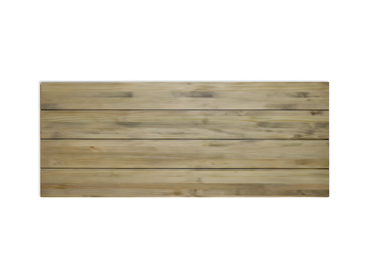 Tête de lit en bois massif de pin.  4 baguettes. 150X60x1,8cm.