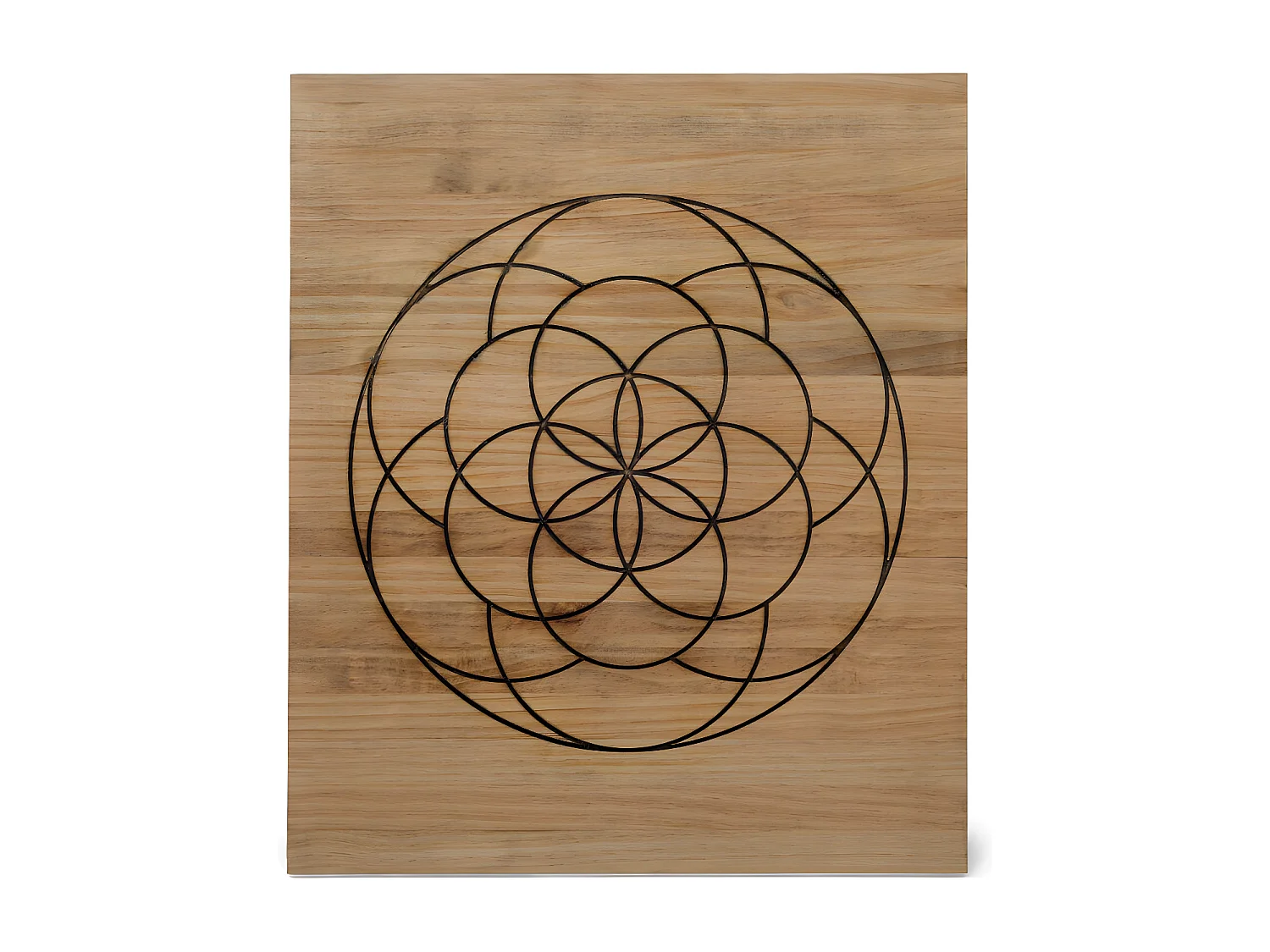 Testiera letto in legno massiccio de pino. Modello Simmetria. Legno invechiatto in stile industriale. 180cmx60cm.