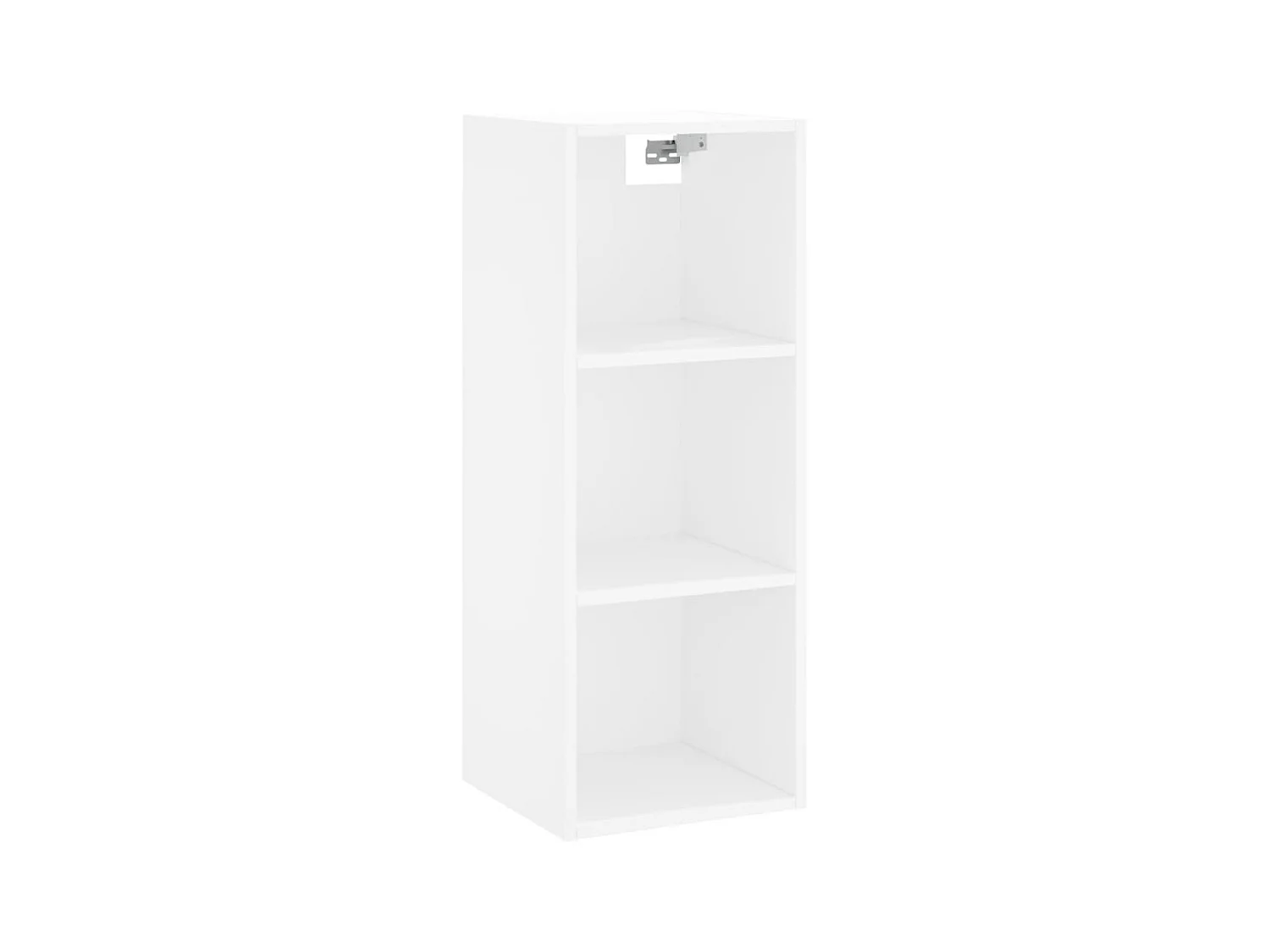 Buffet haut Blanc 34,5x34x180 cm Bois d'ingénierie