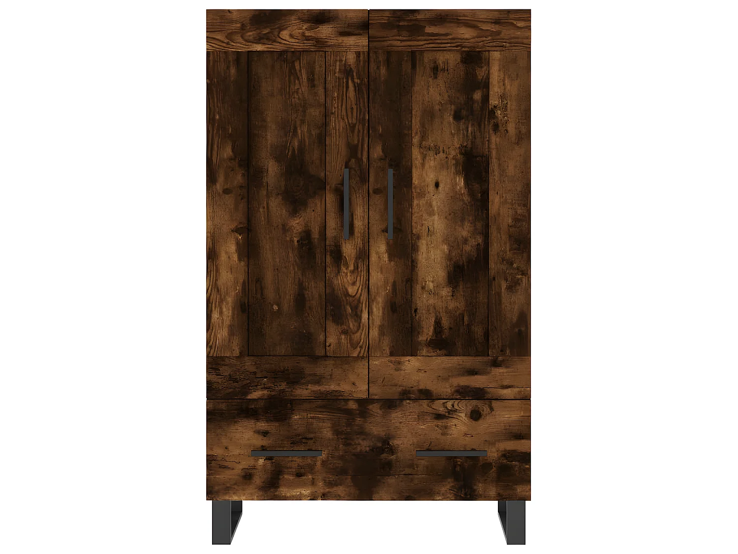 Credenza alta in rovere affumicato 69,5x31x115 cm in multistrato