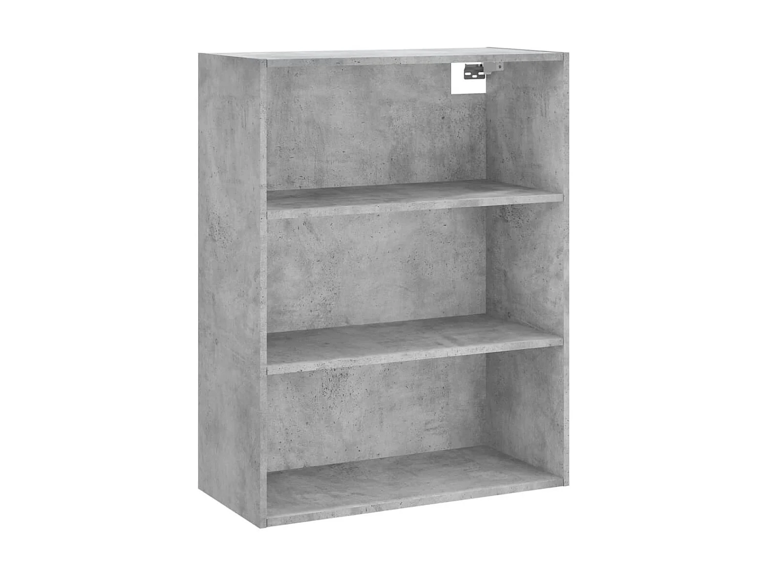 Buffet haut Gris béton 69,5x34x180 cm Bois d'ingénierie