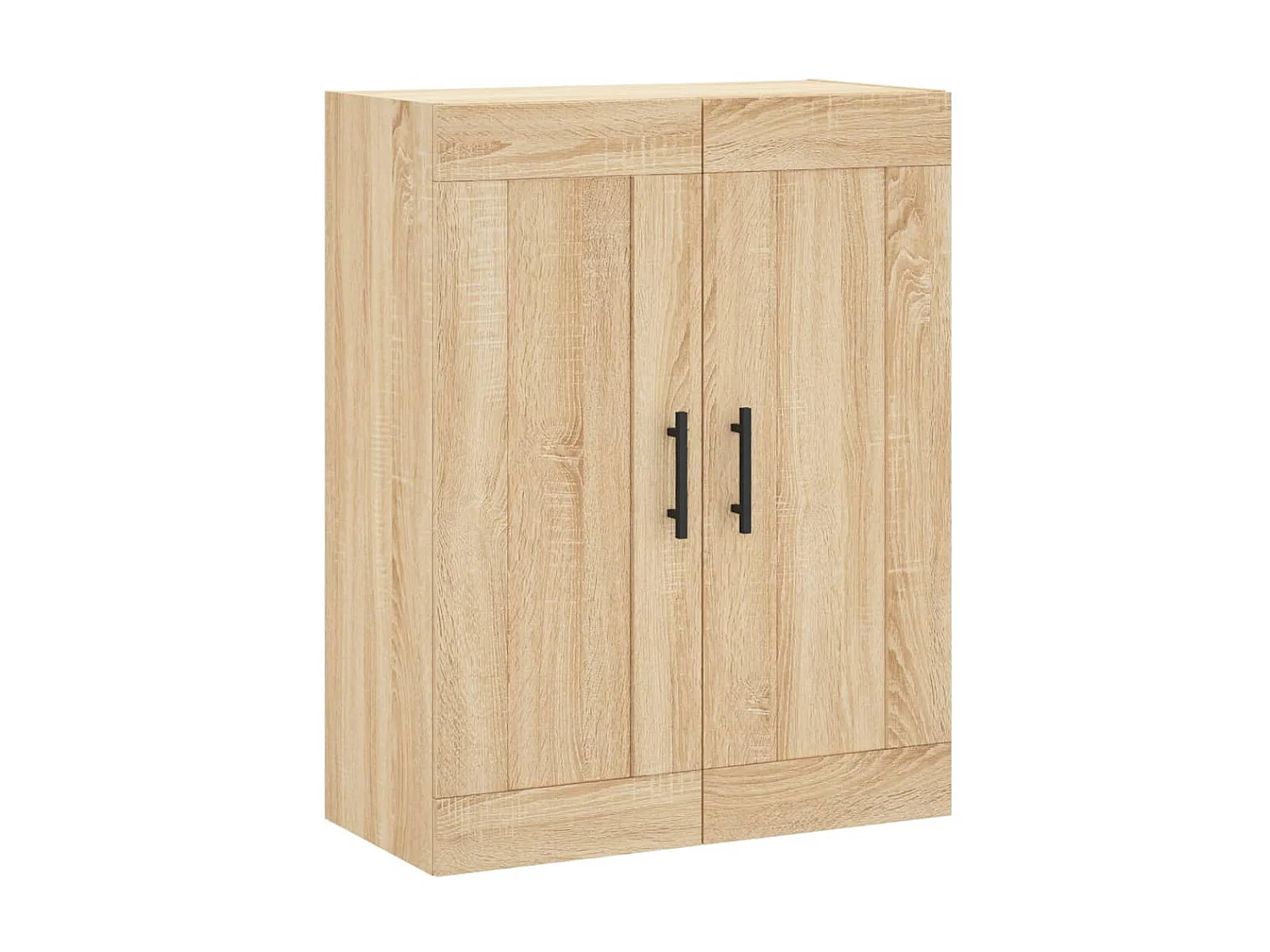 Aparador alto roble Sonoma 69,5x34x180 cm Madera contrachapada