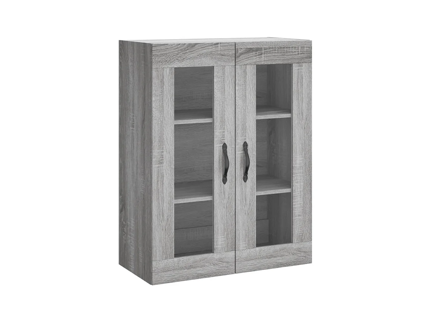 Sonoma hohes Sideboard grau 69,5x34x180 cm Holzwerkstoff