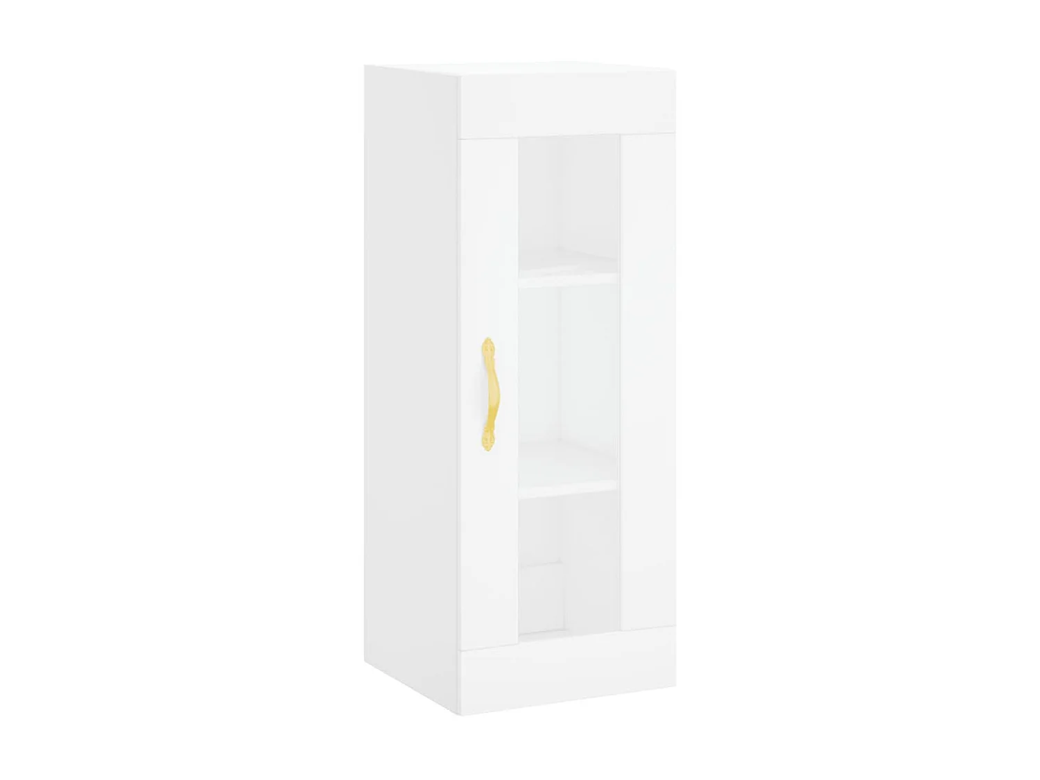 Buffet haut Blanc 34,5x34x180 cm Bois d'ingénierie