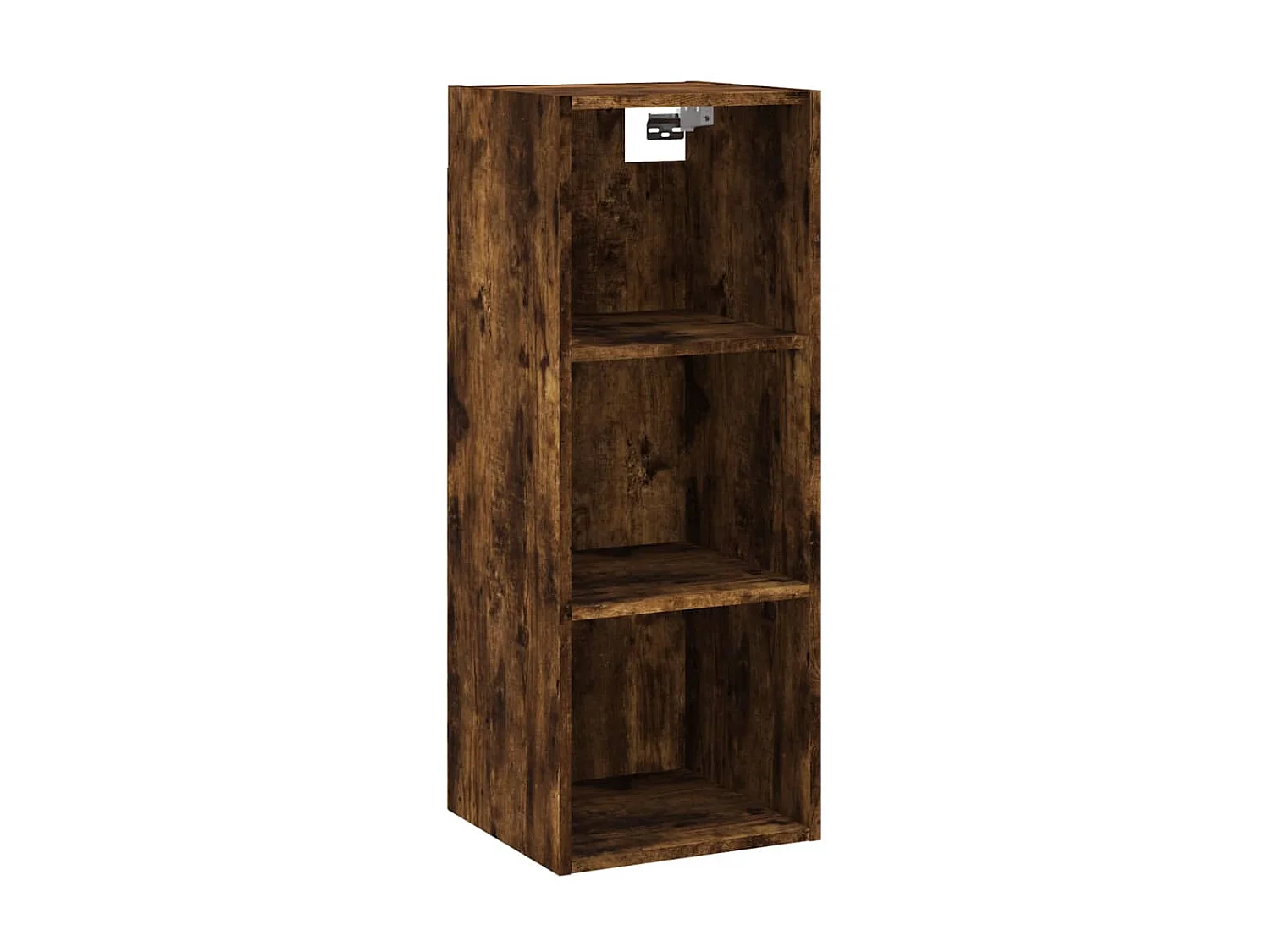 Hoog dressoir Gerookt eiken 34,5x34x180 cm Bewerkt hout