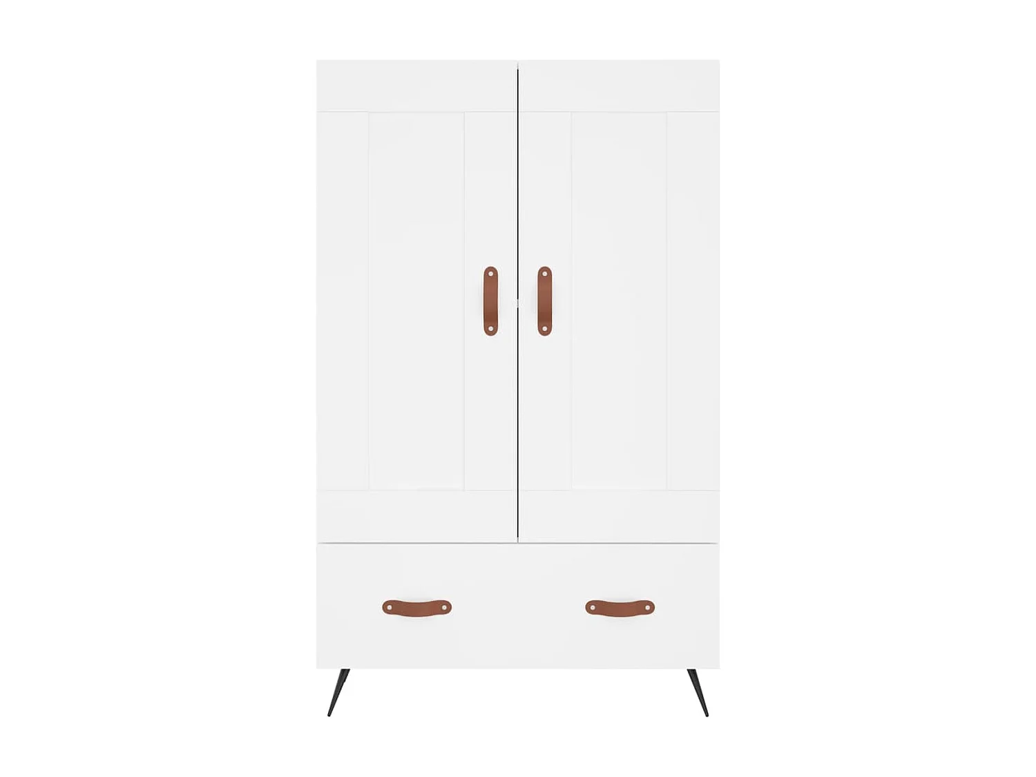 Buffet haut blanc 69,5x31x115 cm bois d'ingénierie