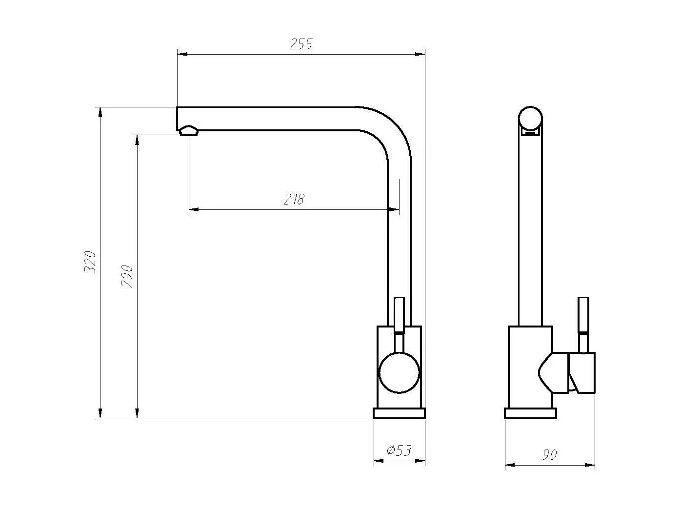 Robinet de cuisine en acier inoxydable - Doré - ROFILA