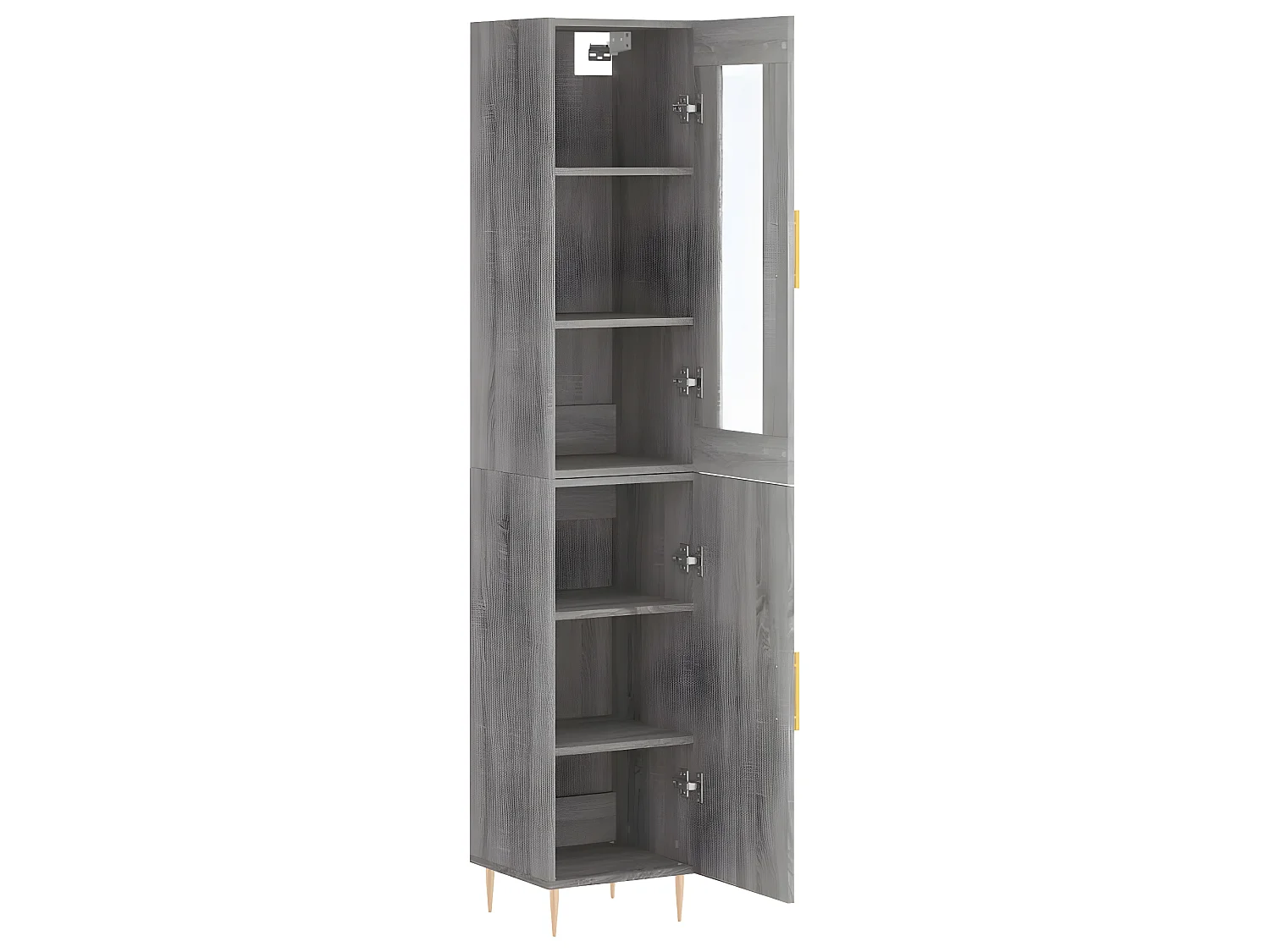 Buffet haut Sonoma gris 34,5x34x180 cm Bois d'ingénierie