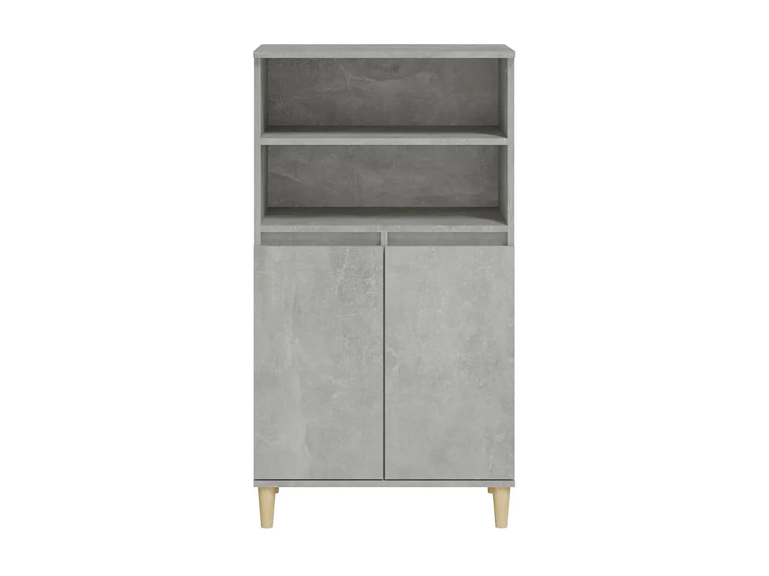 Buffet haut Gris béton 60x36x110 cm Bois d'ingénierie