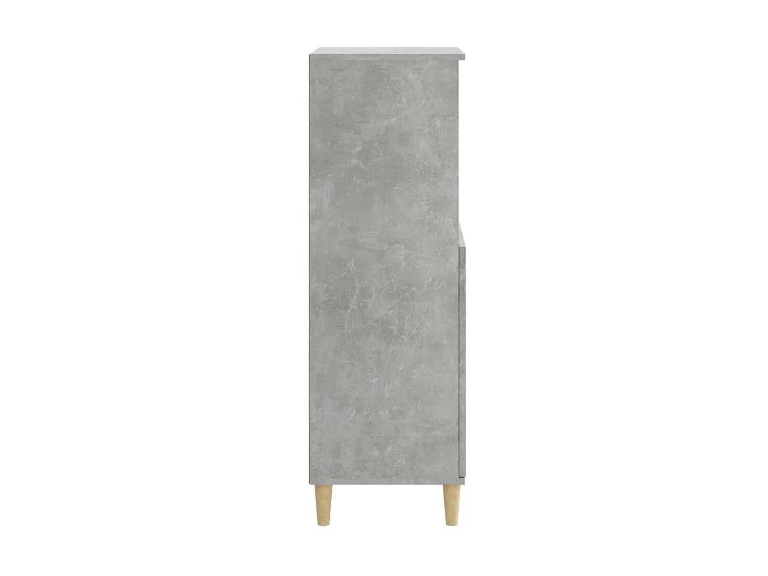 Buffet haut Gris béton 60x36x110 cm Bois d'ingénierie
