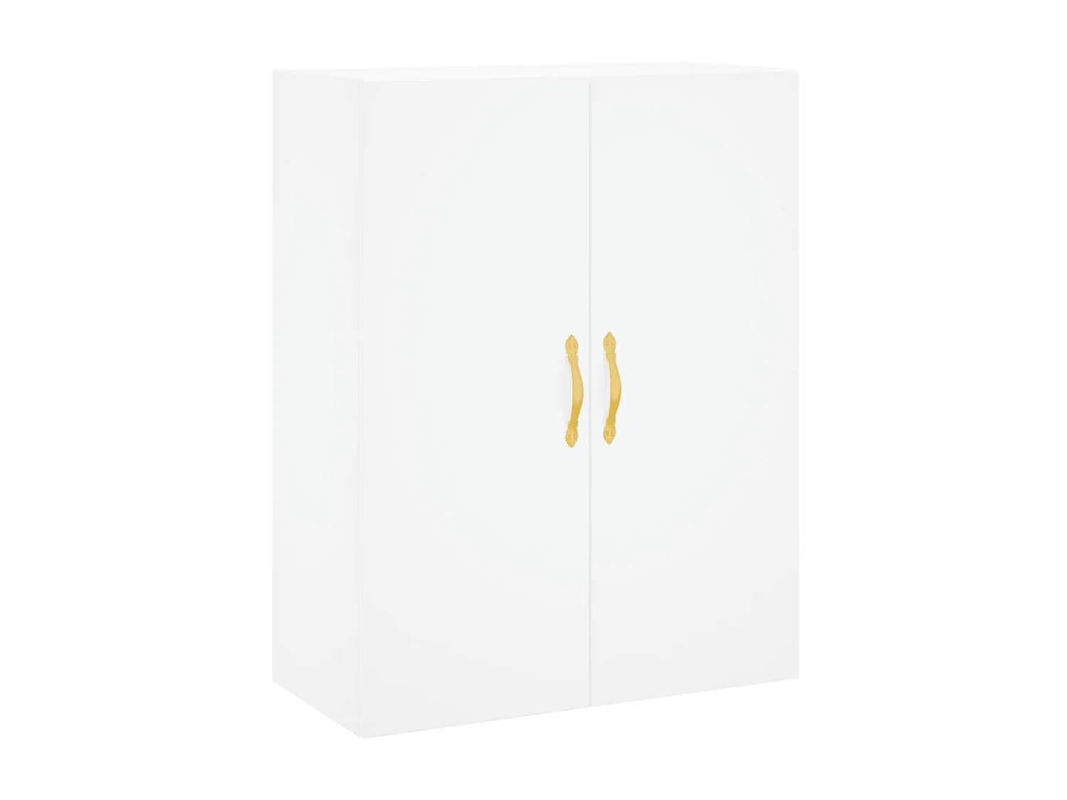 Buffet haut Blanc 69,5x34x180 cm Bois d'ingénierie