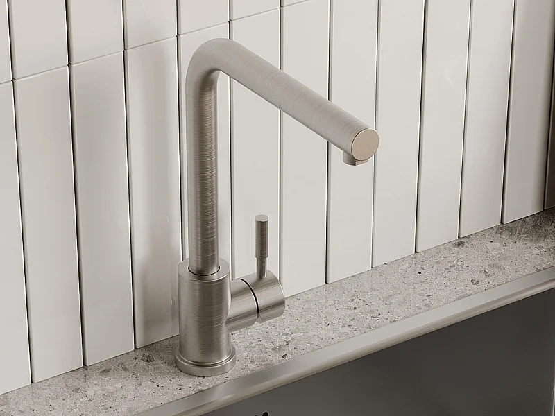 Robinet de cuisine en acier inoxydable - Gris - ROFILA