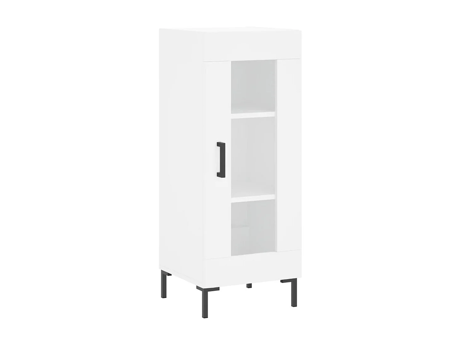 Aparador alto Blanco 34,5x34x180 cm Madera contrachapada