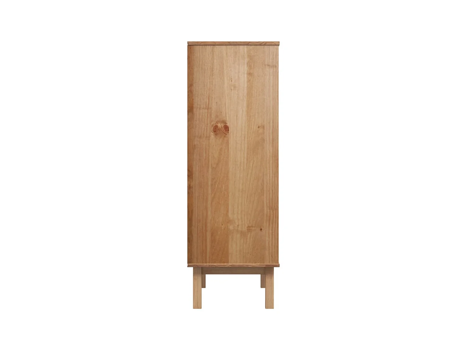 OTTA hoog dressoir Bruin en grijs 85x43x125 cm Massief grenenhout