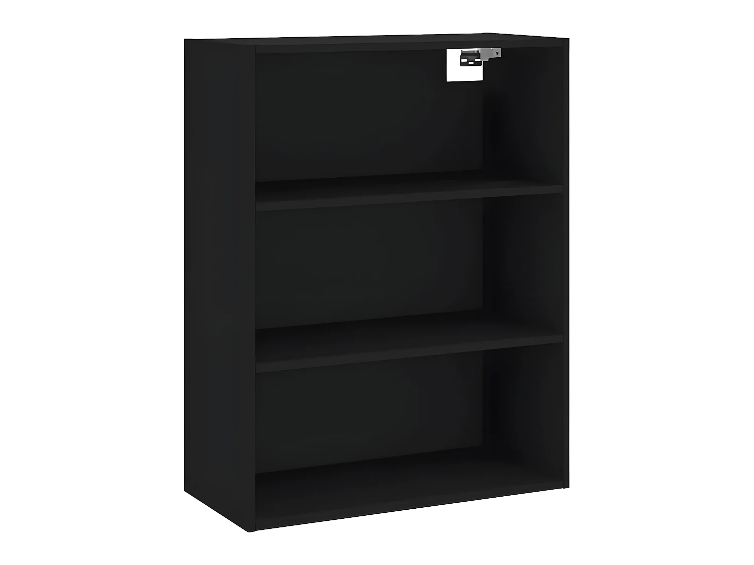 Buffet haut Noir 69,5x34x180 cm Bois d'ingénierie