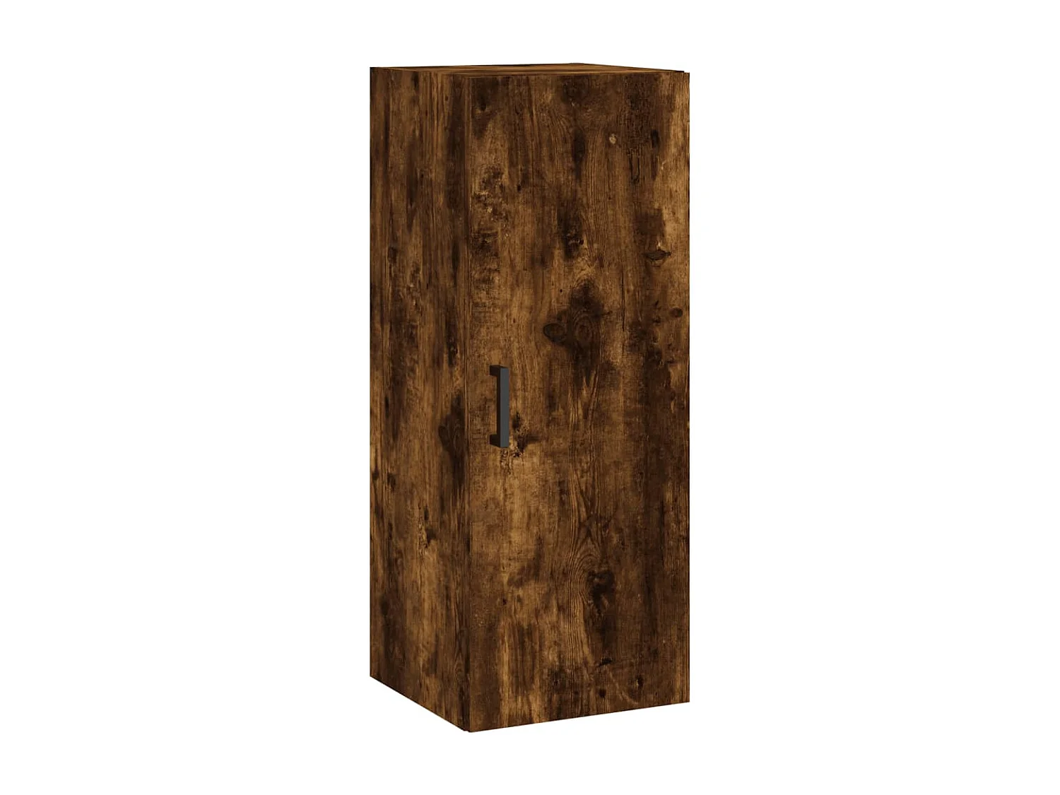 Buffet haut Chêne fumé 34,5x34x180 cm Bois d'ingénierie