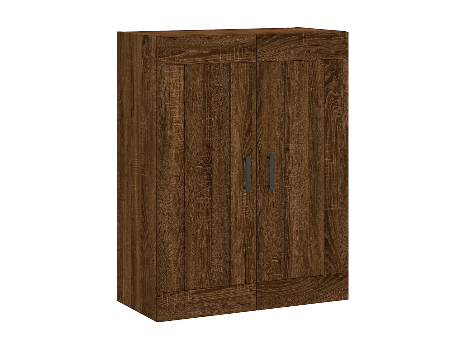 Buffet haut Chêne marron 69,5x34x180 cm Bois d'ingénierie