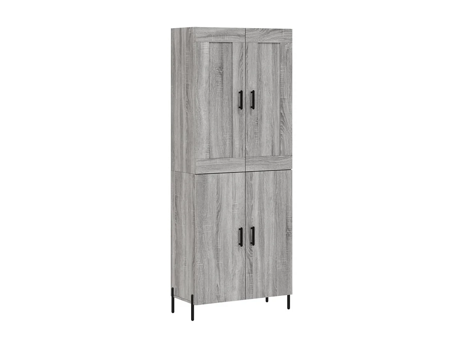 Buffet haut Sonoma gris 69,5x34x180 cm Bois d'ingénierie