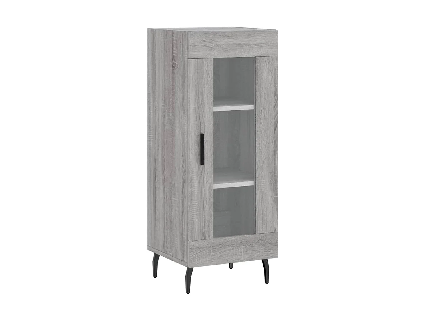 Credenza alta Sonoma grigia 34,5x34x180 cm MDF