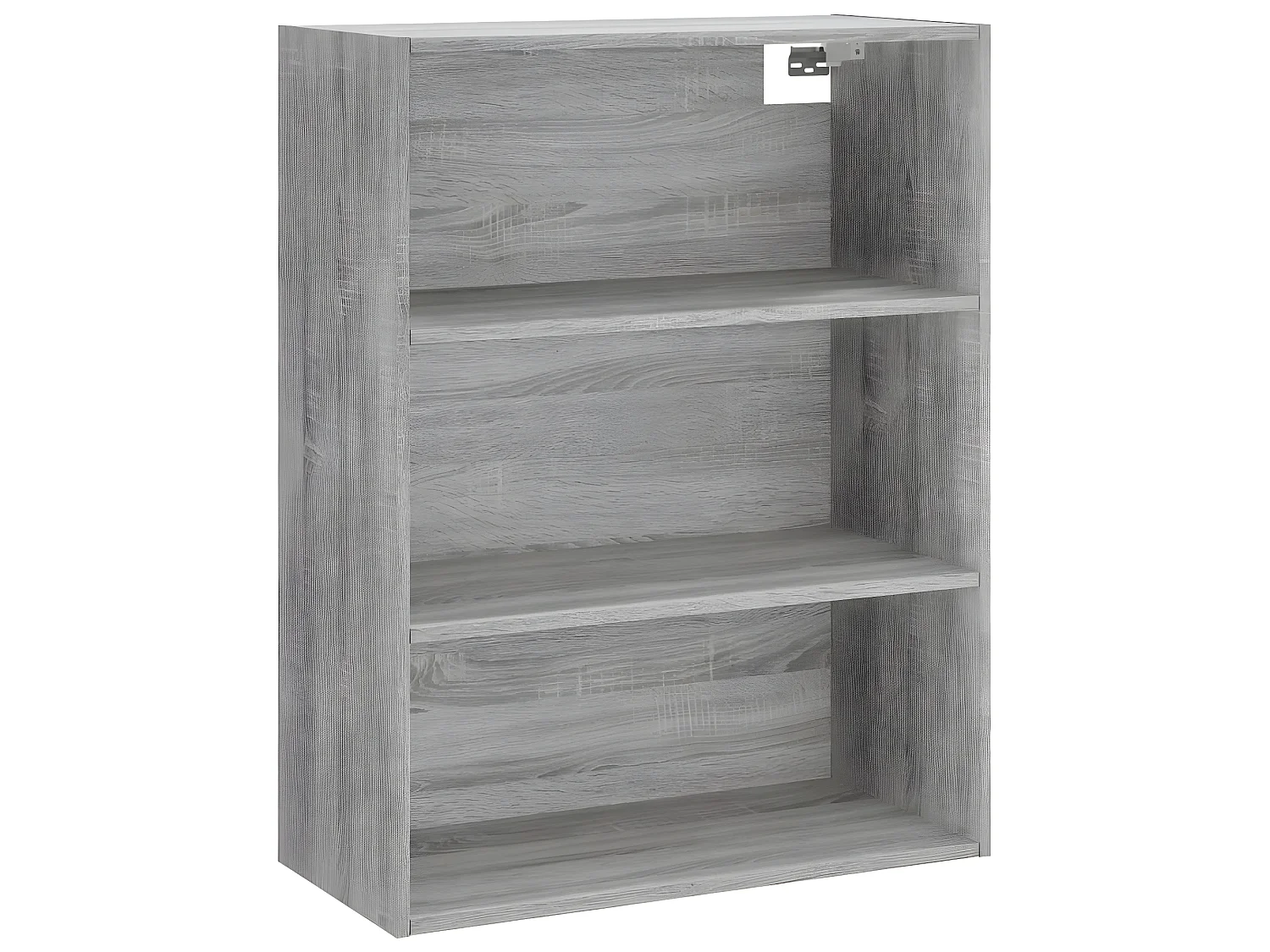 Aparador alto Sonoma gris 69,5x34x180 cm madera contrachapada