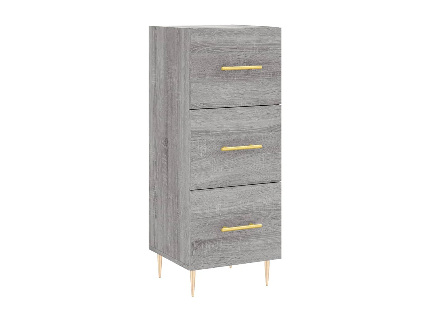 Buffet haut Sonoma gris 34,5x34x180 cm Bois d'ingénierie