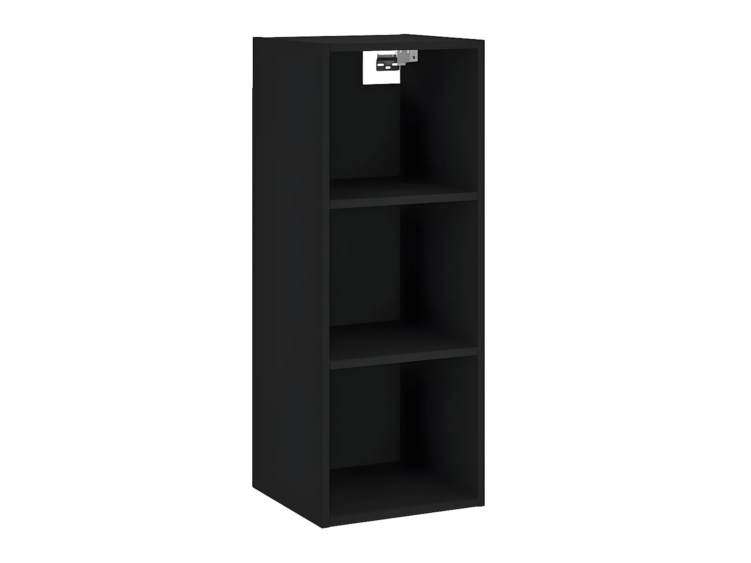 Buffet haut Noir 34,5x32,5x180 cm Bois d'ingénierie