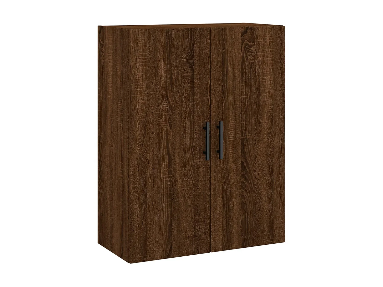 Buffet haut Chêne marron 69,5x34x180 cm Bois d'ingénierie