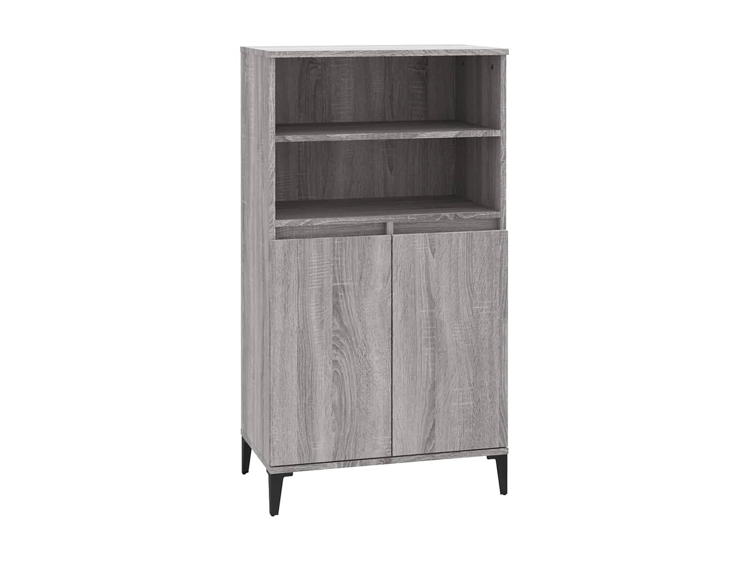 Buffet haut Sonoma gris 60x36x110 cm Bois d'ingénierie