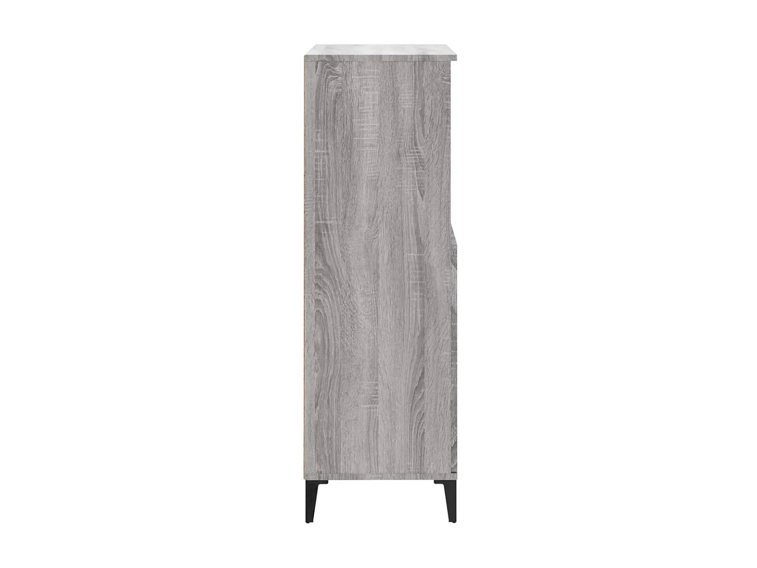 Aparador alto Sonoma gris 60x36x110 cm madera contrachapada