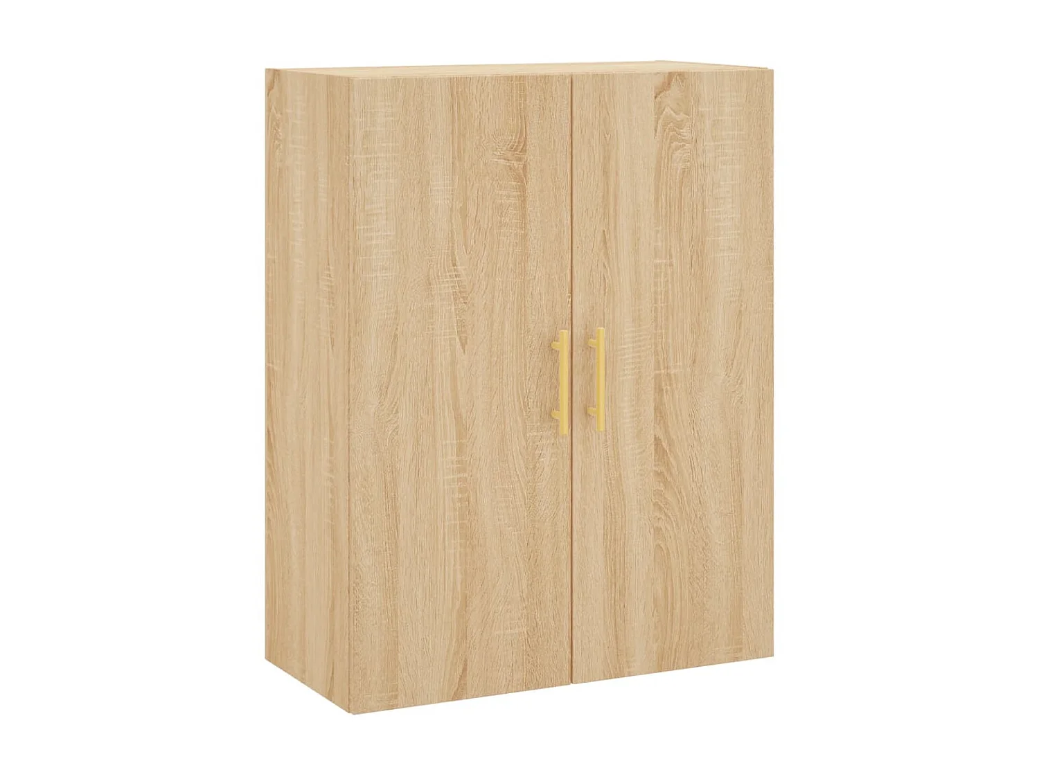 Aparador alto roble Sonoma 69,5x34x180 cm Madera contrachapada