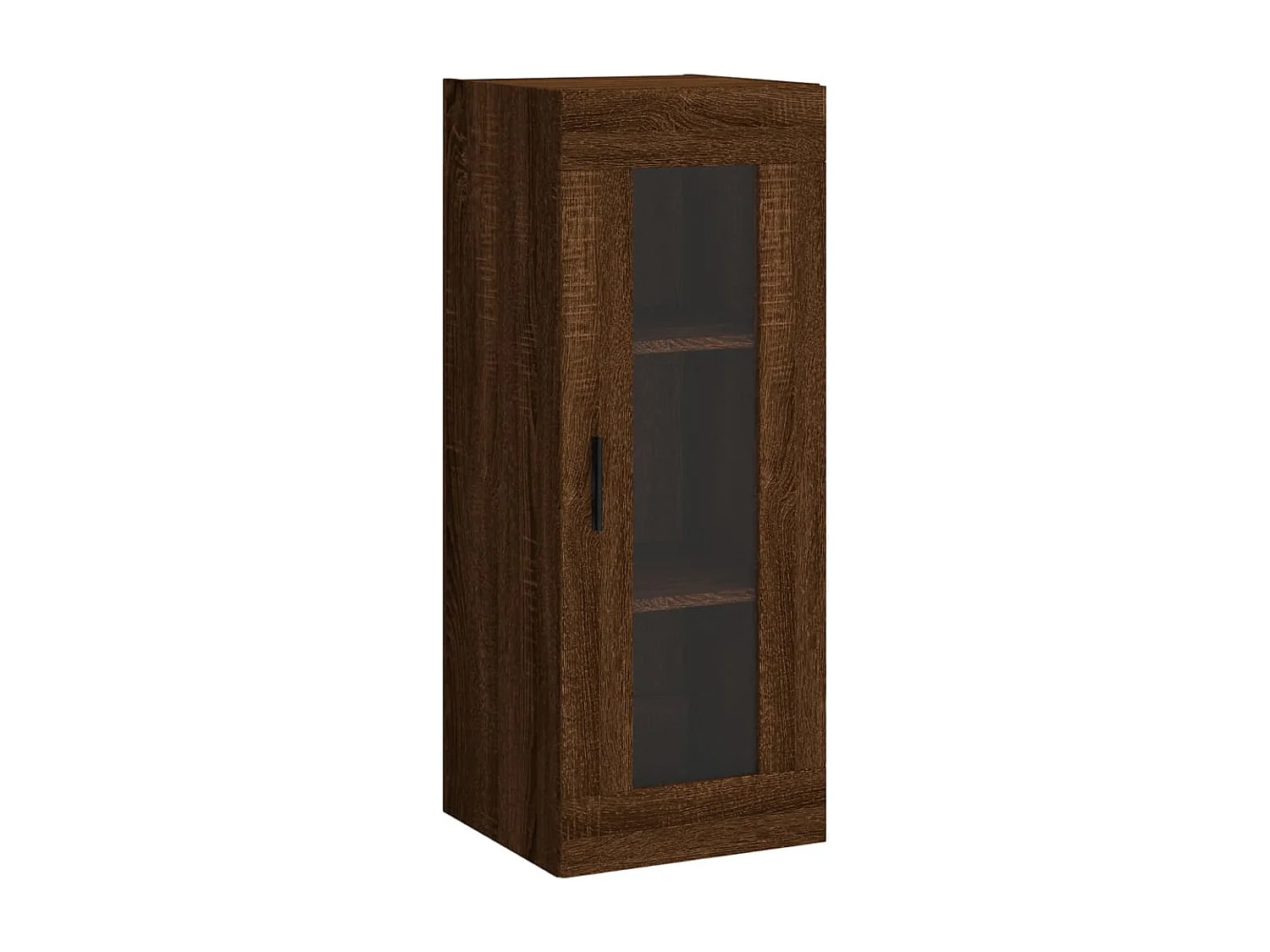 Hoog dressoir Bruin eiken 34,5x34x180 cm Bewerkt hout