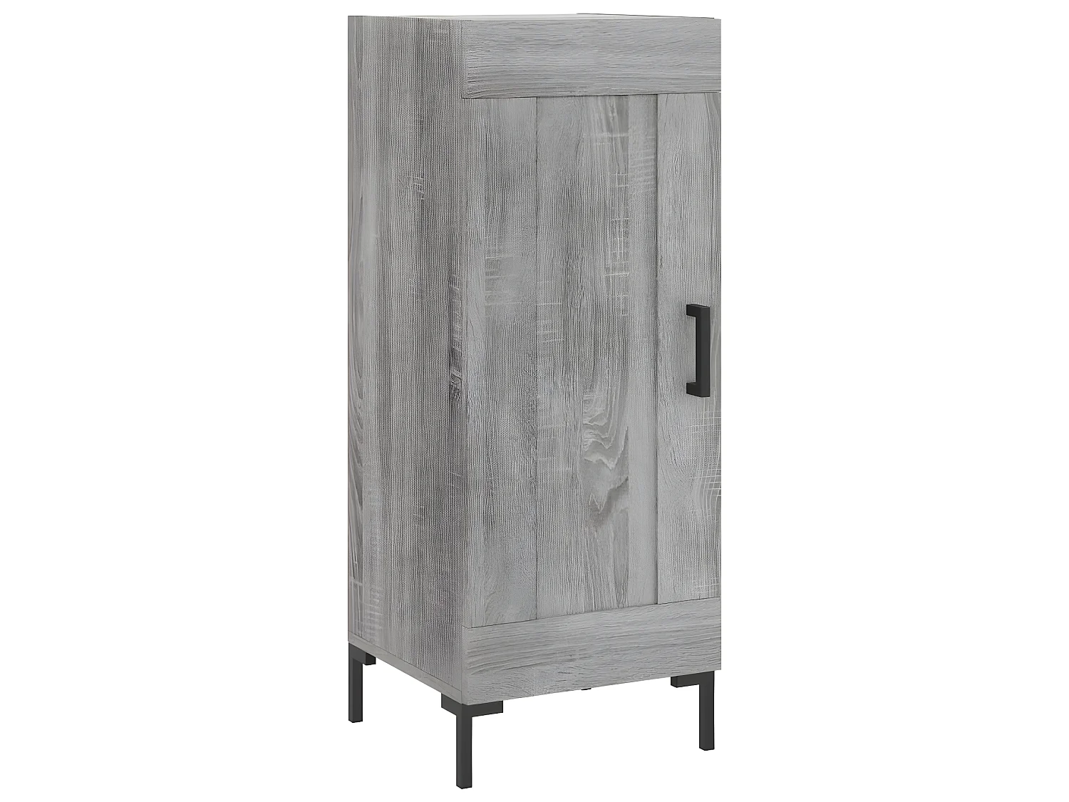 Credenza alta Sonoma grigia 34,5x34x180 cm MDF