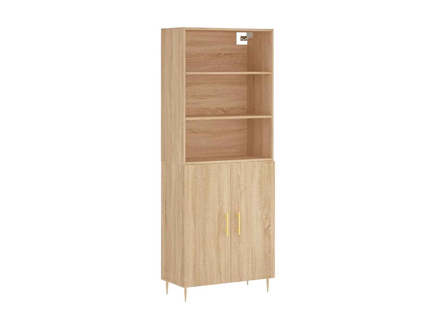 Hohes Sideboard Sonoma-Eiche 69,5x34x180 cm Holzwerkstoff