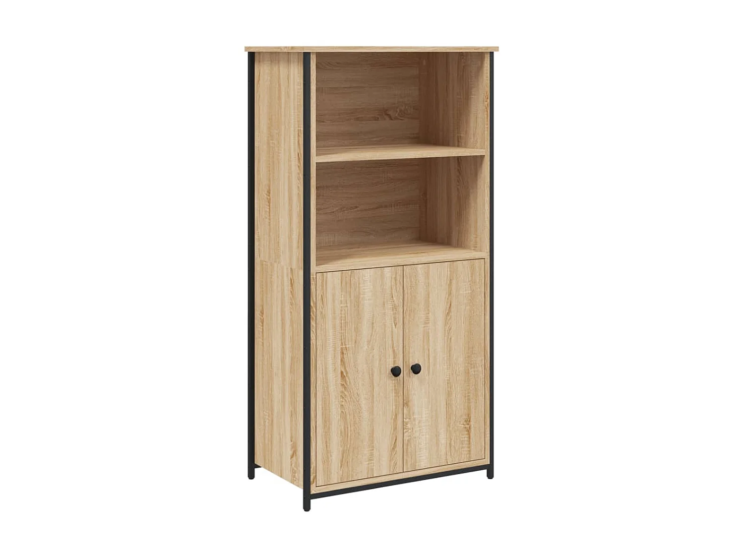 Credenza alta in rovere Sonoma 62x36x121,5 cm in derivati del legno