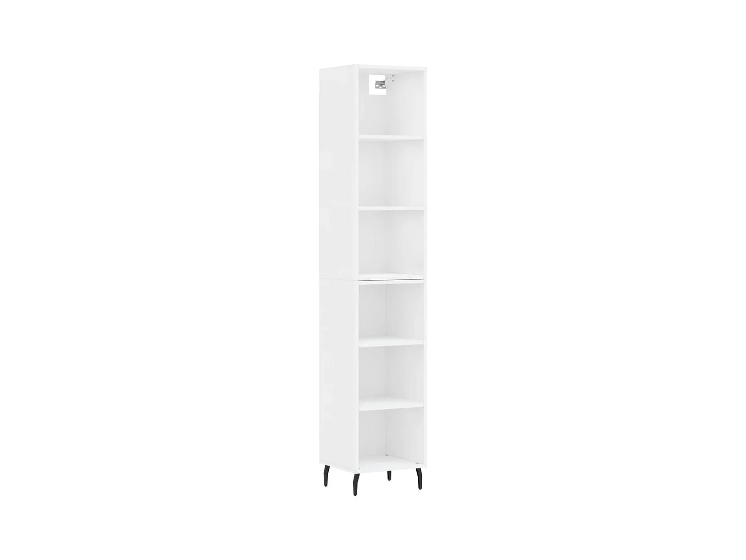 Buffet haut Blanc 34,5x32,5x180 cm Bois d'ingénierie