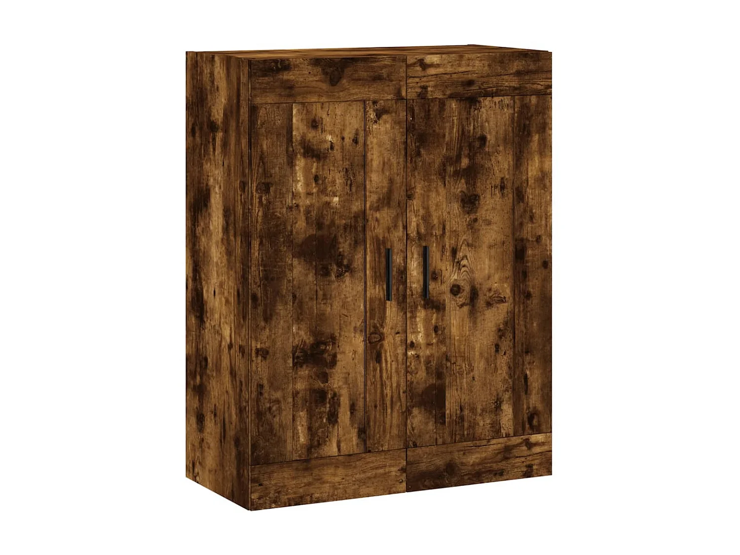 Aparador alto Roble ahumado 69,5x34x180 cm Madera contrachapada