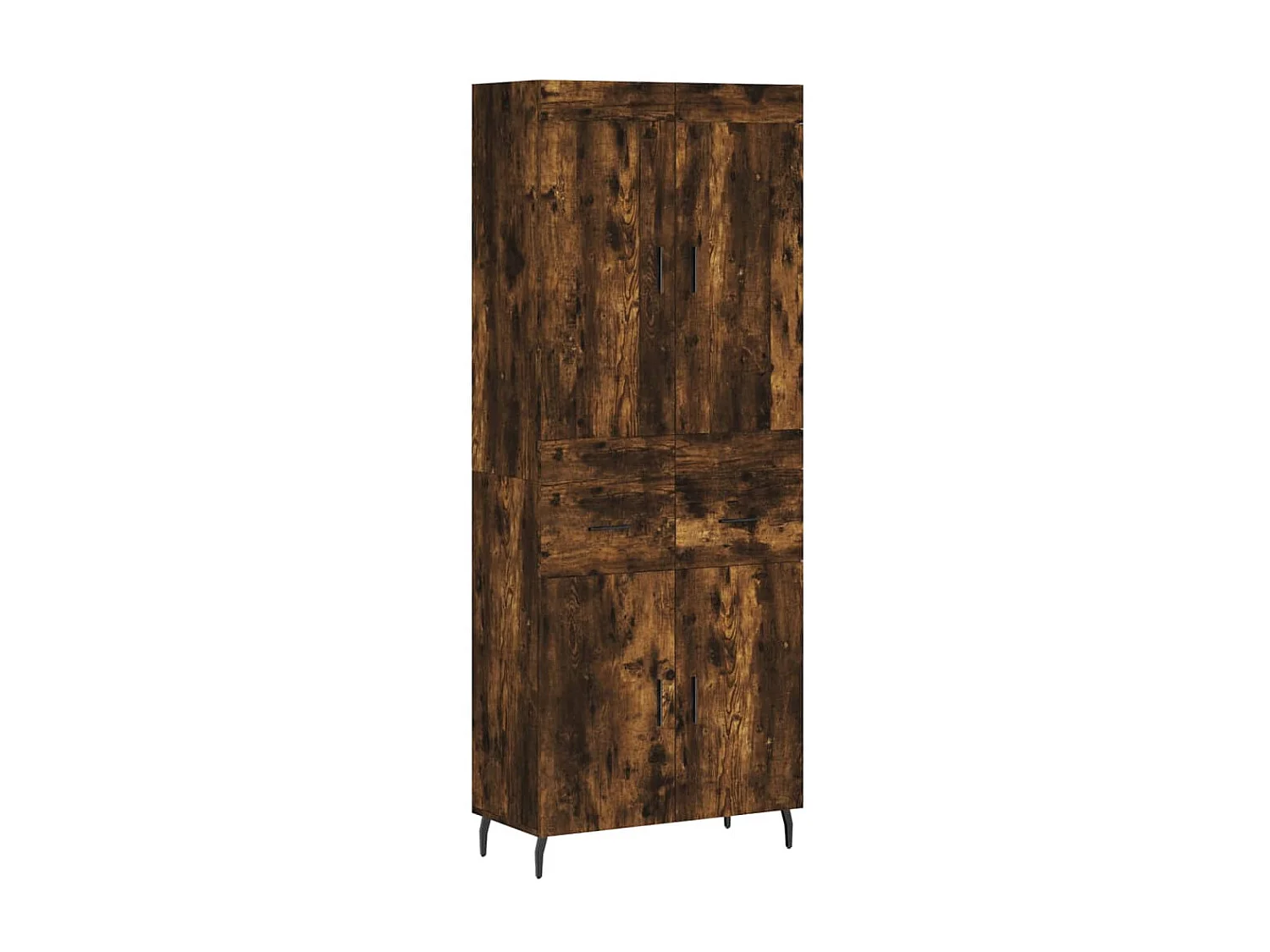 Credenza alta Rovere affumicato 69,5x34x180 cm MDF