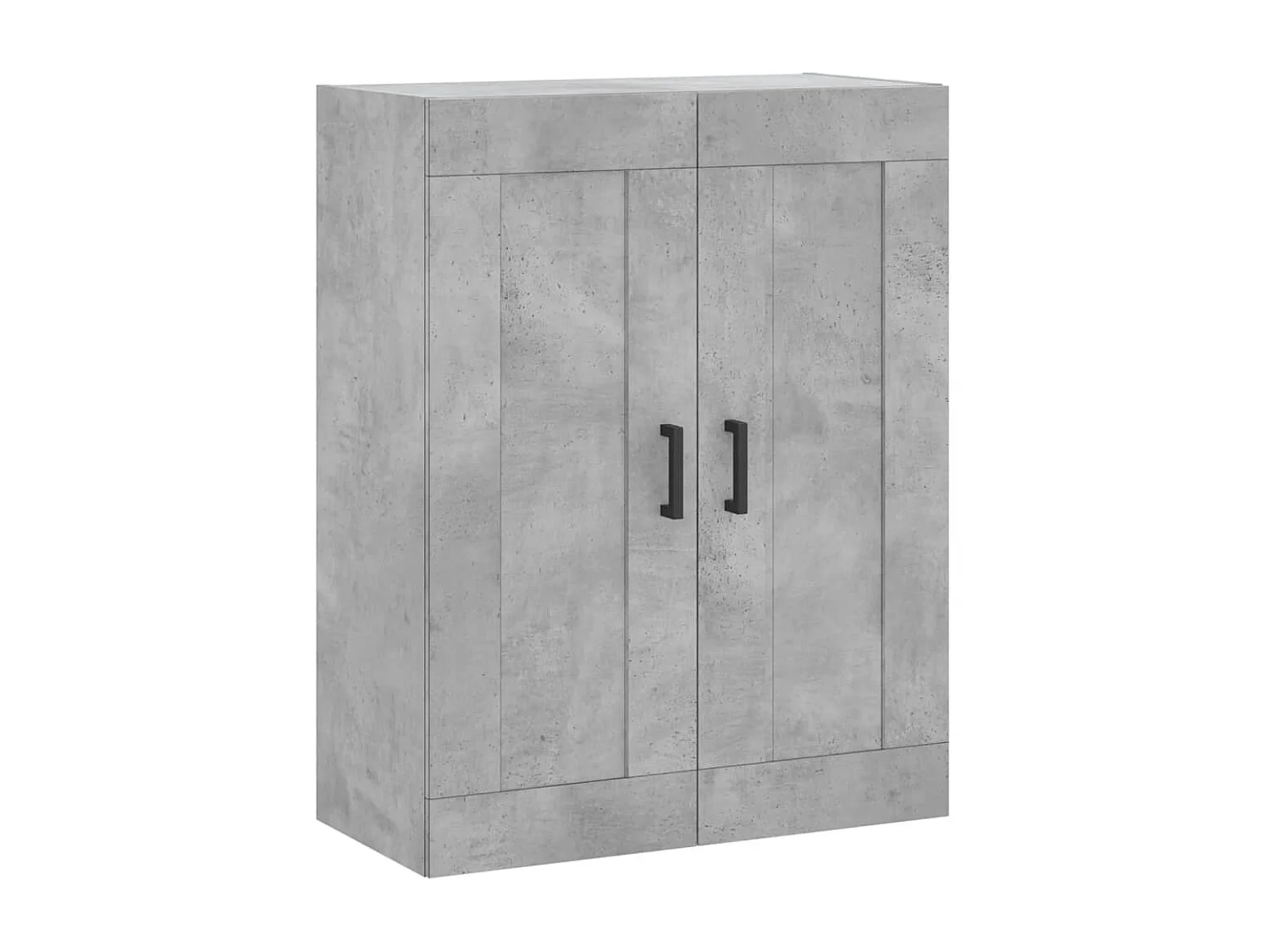 Aparador alto Gris hormigón 69,5x34x180 cm Madera contrachapada