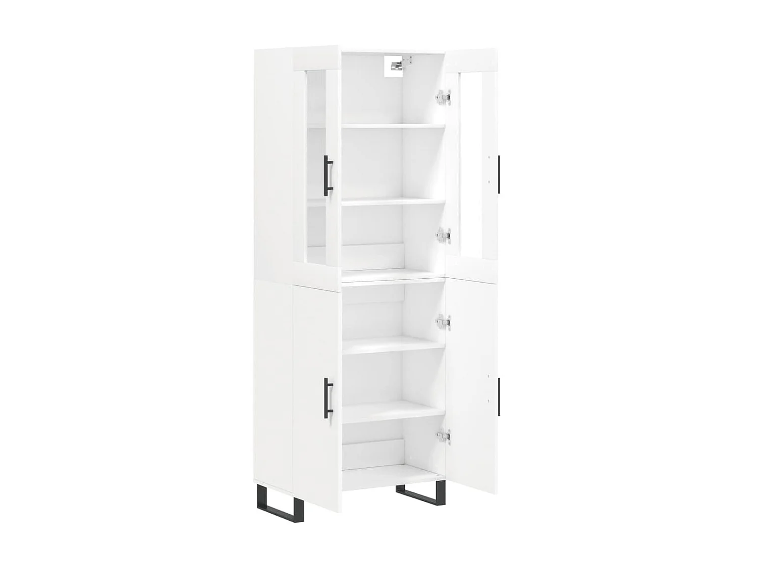 Credenza alta Bianca 69,5x34x180 cm MDF