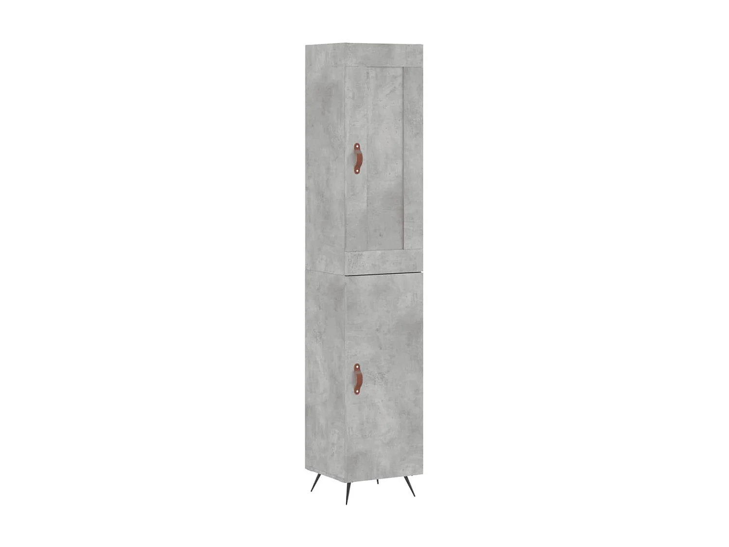 Aparador alto concreto cinza 34,5x34x180 cm madeira trabalhada