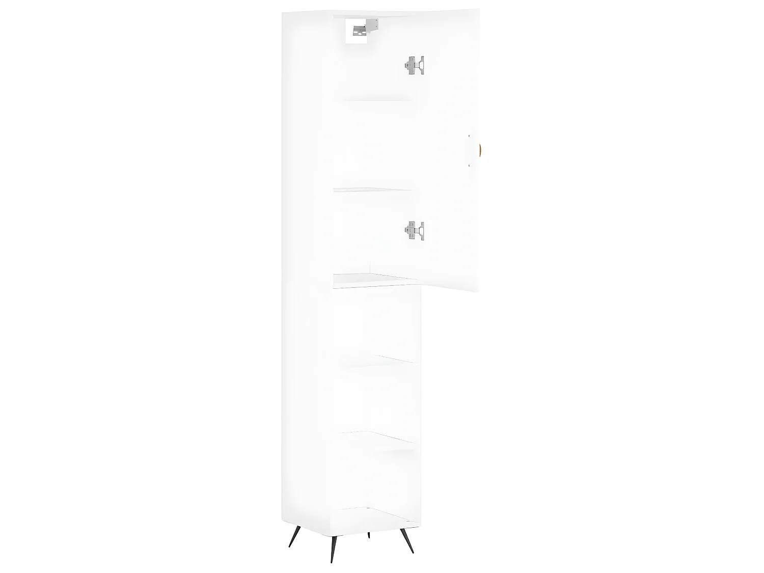 Buffet haut Blanc 34,5x34x180 cm Bois d'ingénierie