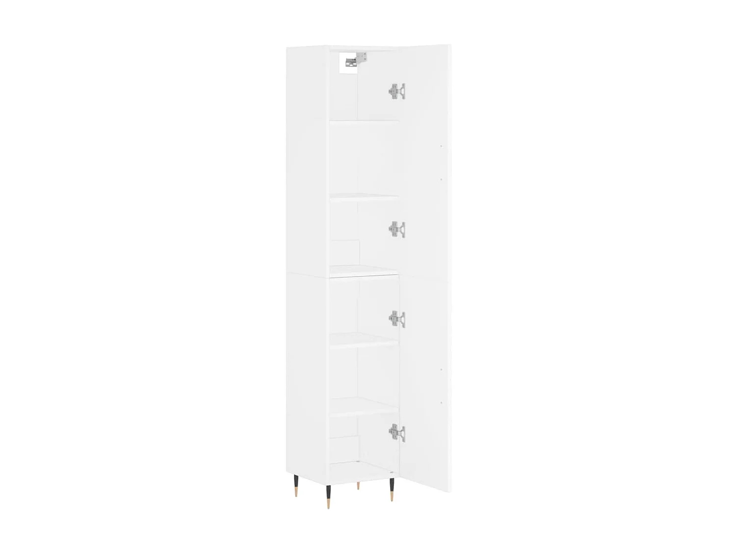 Buffet haut Blanc 34,5x34x180 cm Bois d'ingénierie