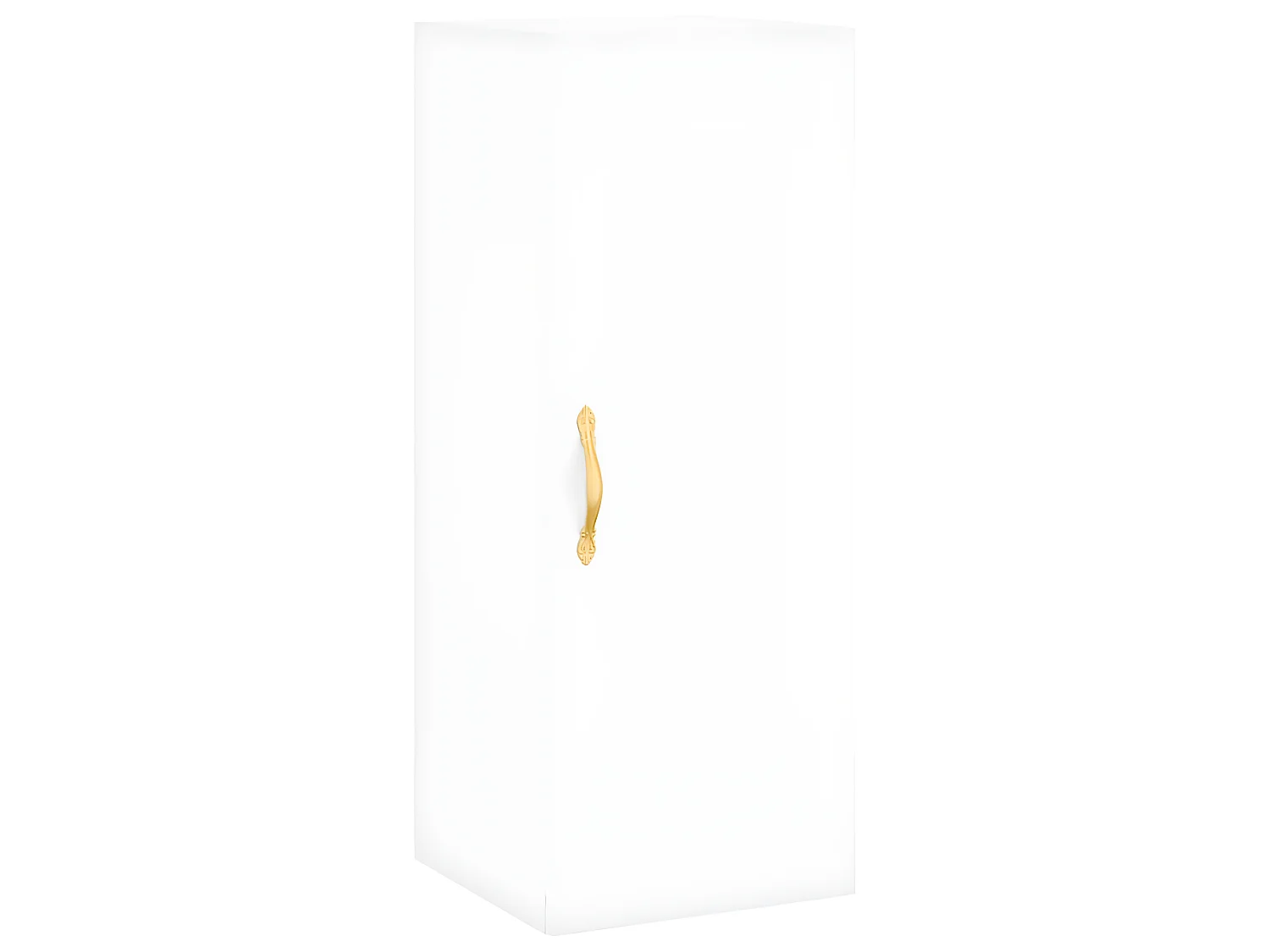 Buffet haut Blanc 34,5x34x180 cm Bois d'ingénierie