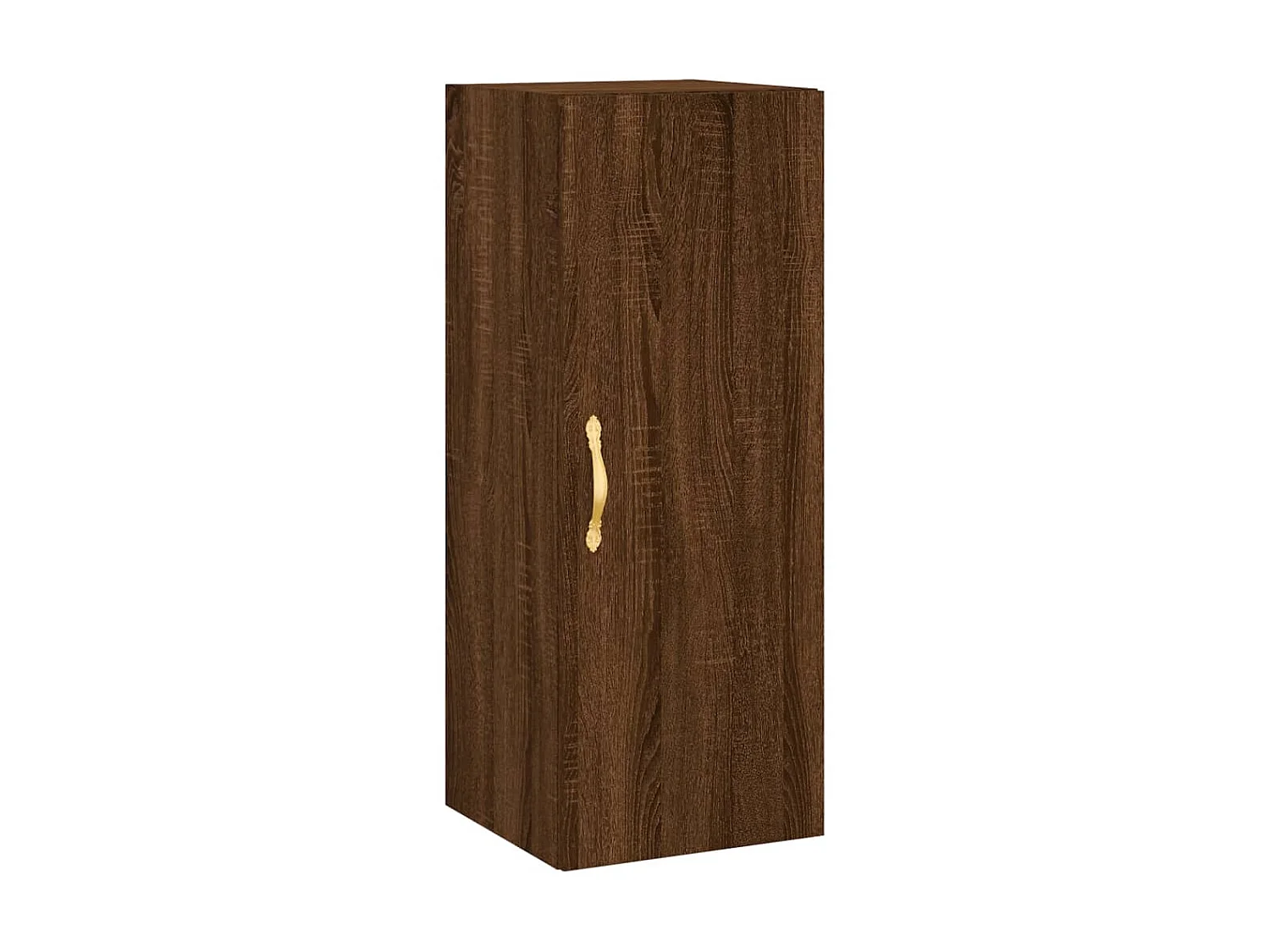 Buffet haut Chêne marron 34,5x34x180 cm Bois d'ingénierie