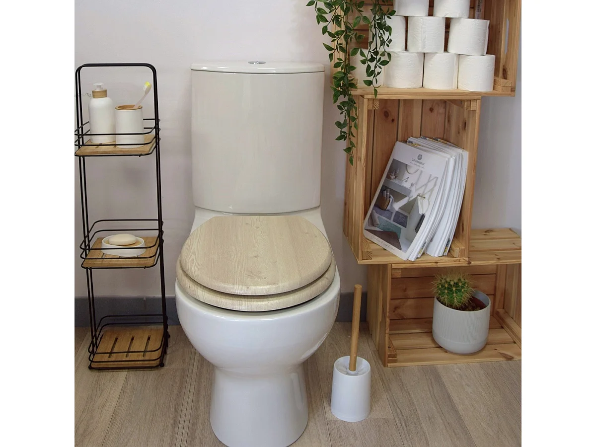 Abattant WC effet bois FJORDY