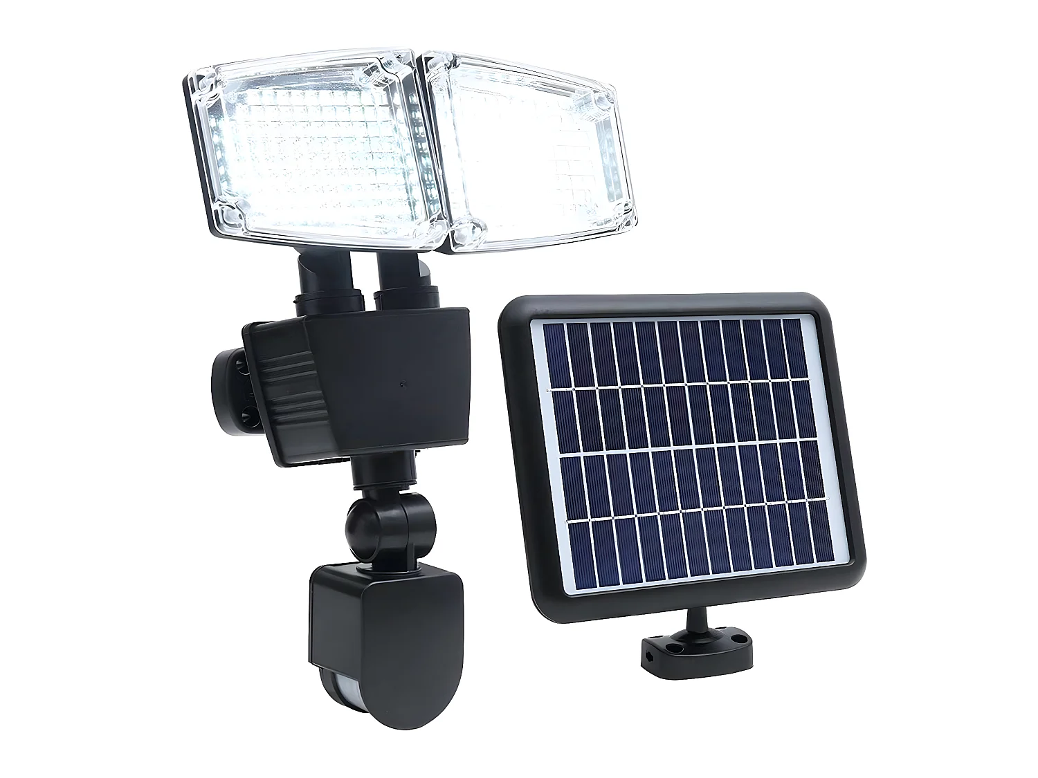 Projecteur solaire avec détecteur DOUGLAS Noir ABS 9w