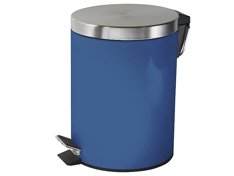 Poubelle salle de bain à pédale 5L en métal