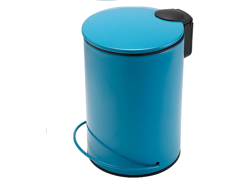 Poubelle salle de bain à pédale 3L en métal